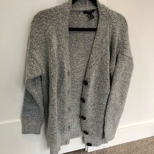 Medium Grey Forever 21 Cardigan